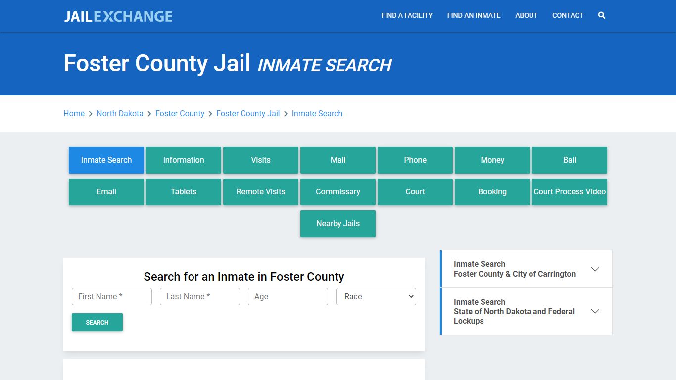 Foster County Jail, ND Inmate Search: Roster & Mugshots